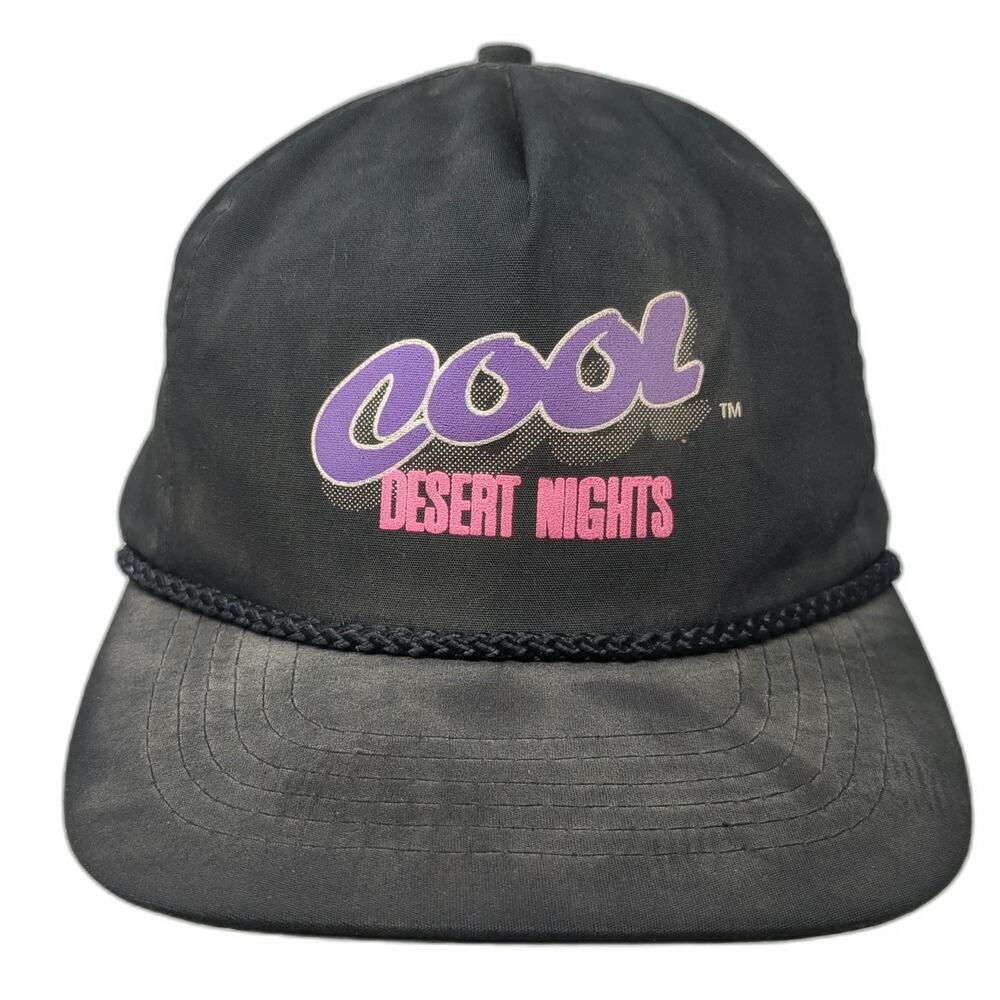 Otto 5 Panel Black One Size Hat Cool Desert Nights Rope Purple Pink Graphic